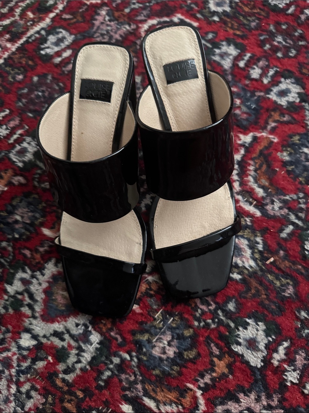 Louise et Cie Leather Slides, Size 5.5